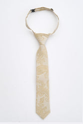 Junior Champagne Paisley Tie